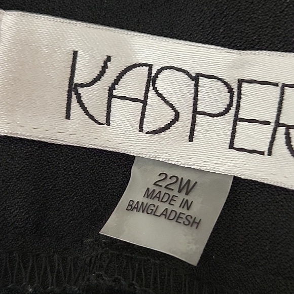 Kasper Elegant Black Women's Trousers Plus Size 22W NEW Office Workwear - Picture 6 of 9